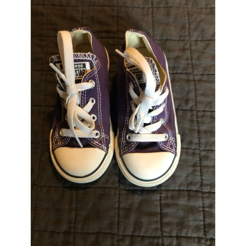 Converse Kids Purple Low Top Sneakers